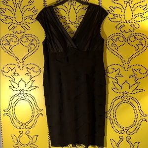 Black Papell Woman cocktail dress. Size 14W.